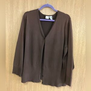 Merona Rich Brown Cotton Blend Top